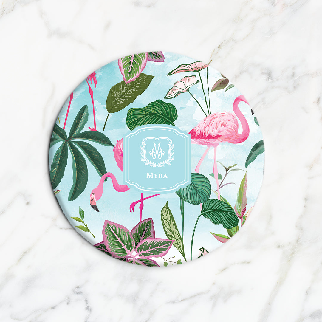Flamingo Foliage Trivet