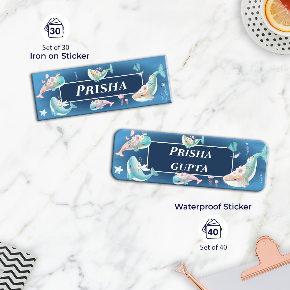 Floral Whales Labelling Value Pack