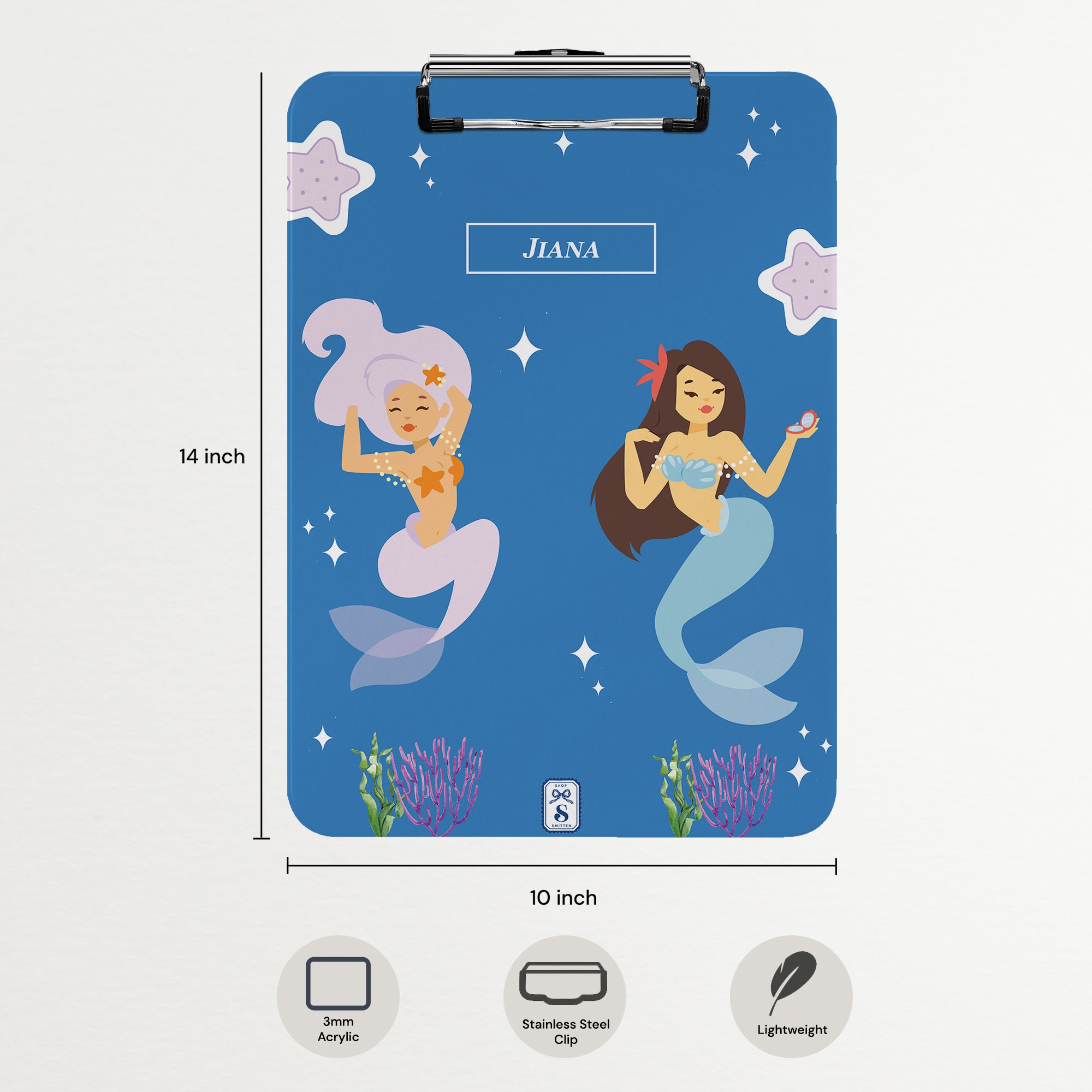 Sassy Mermaid Clipboard
