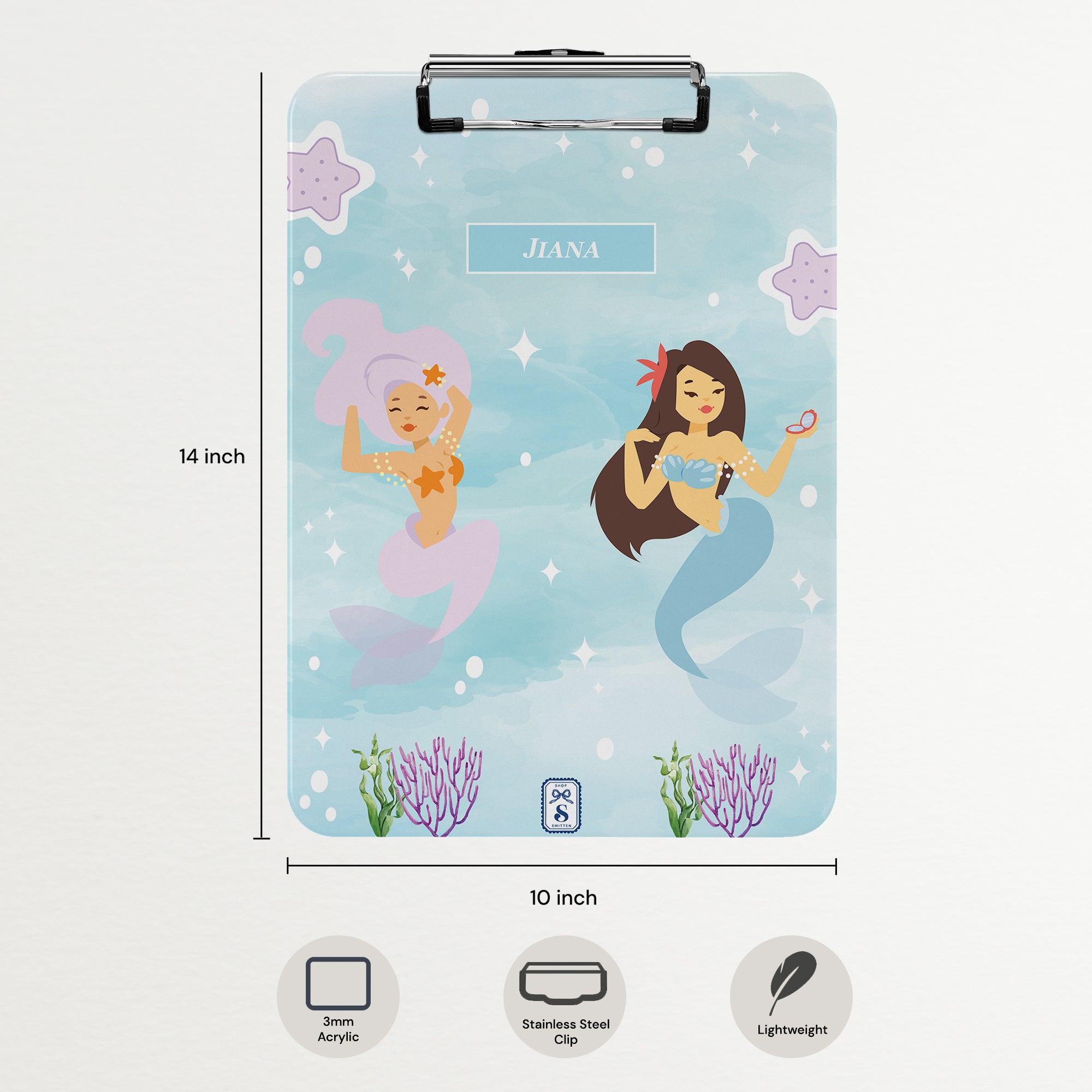Sassy Mermaid Clipboard