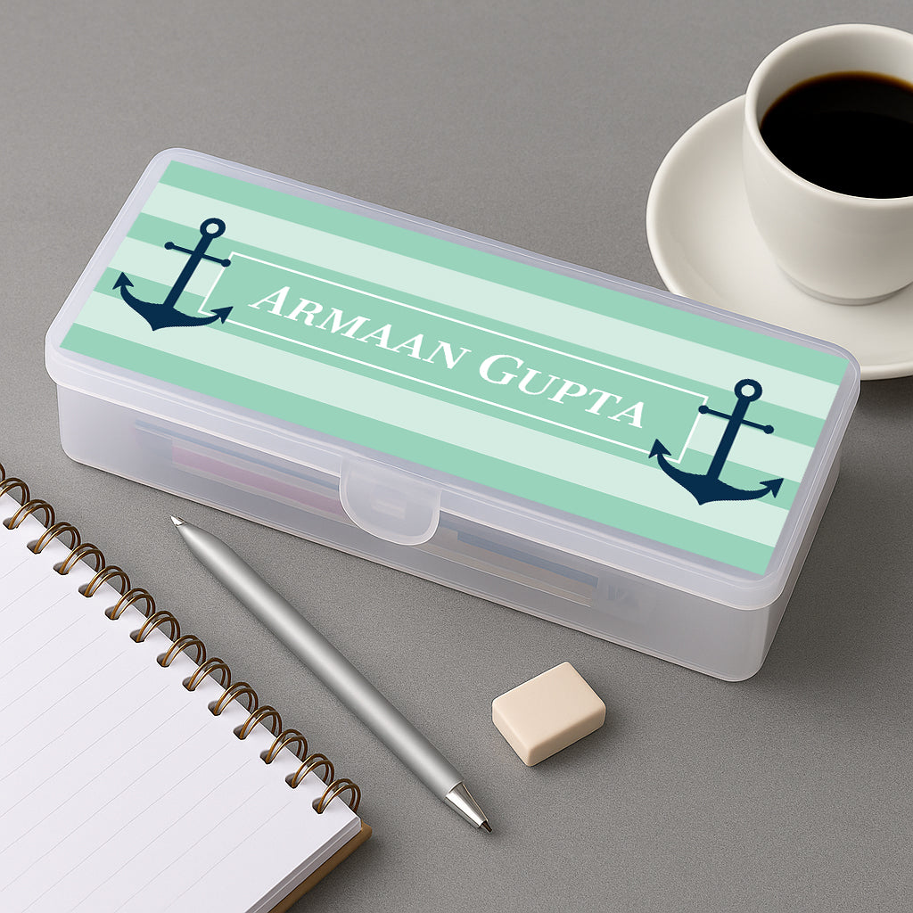 Nautical Anchor Pencil Box