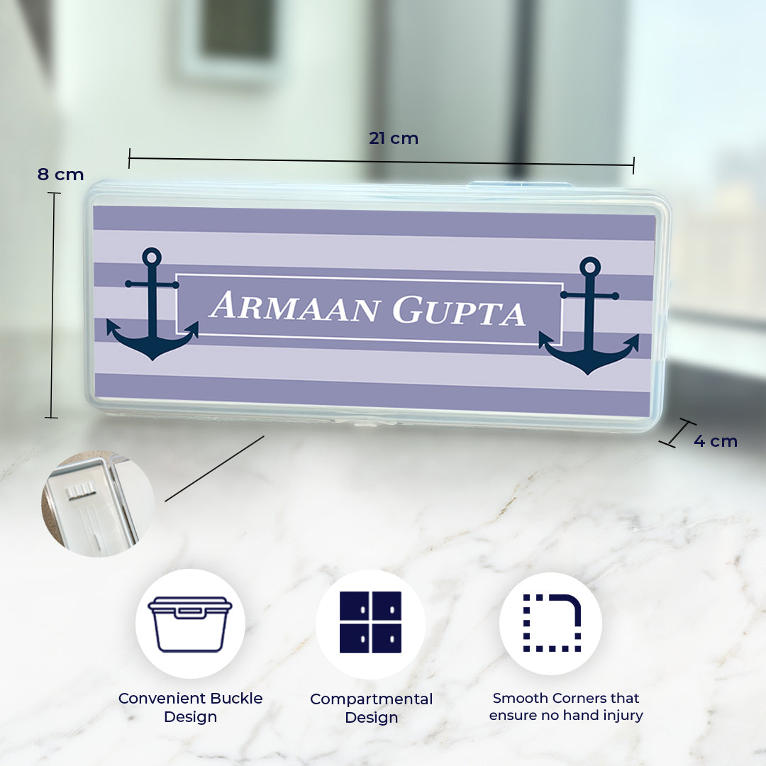 Nautical Anchor Kids Pencil Box