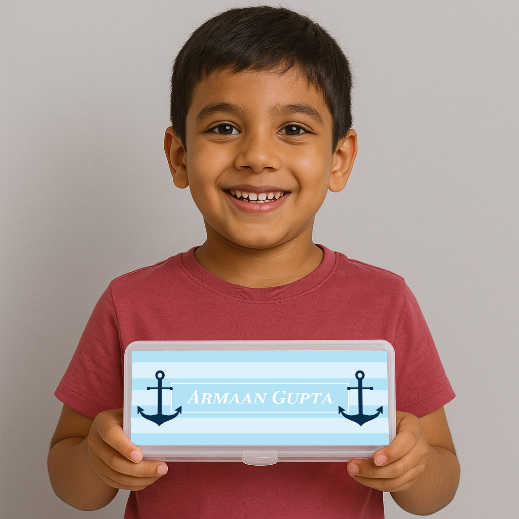 Nautical Anchor Kids Pencil Box