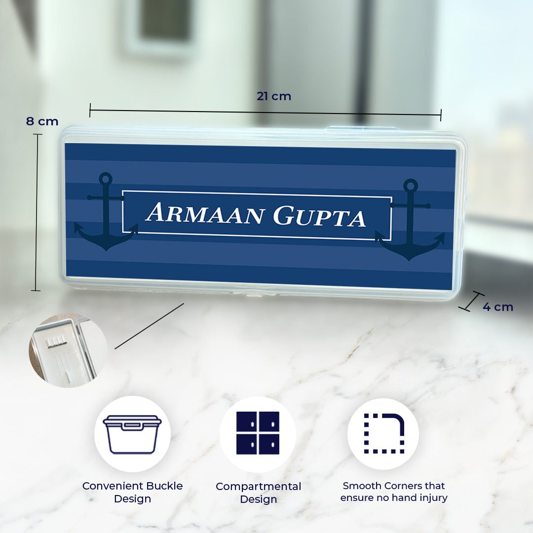 Nautical Anchor Kids Pencil Box
