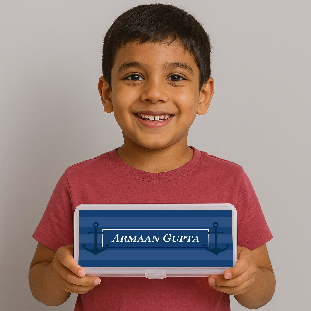 Nautical Anchor Kids Pencil Box