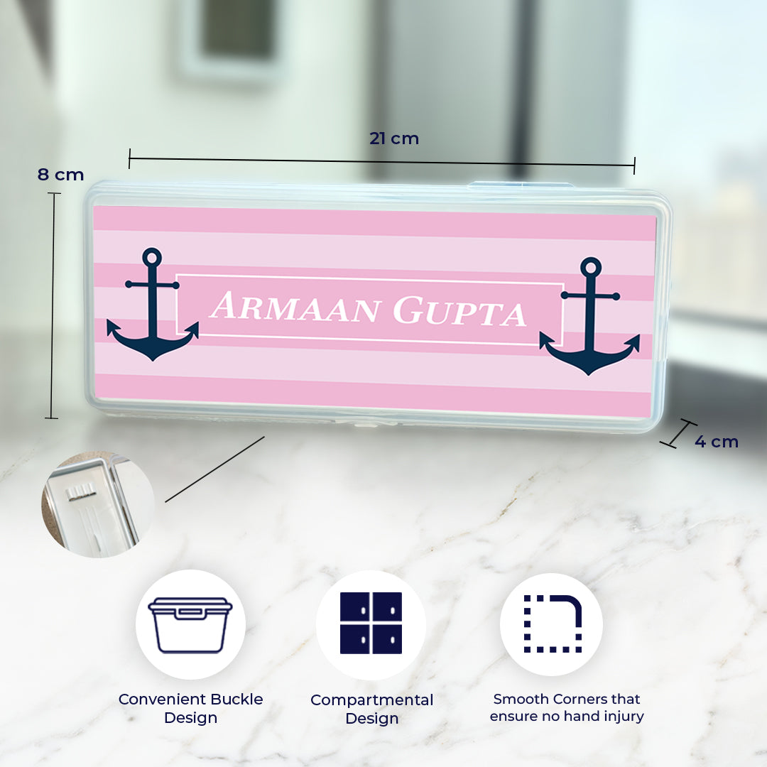 Nautical Anchor Kids Pencil Box