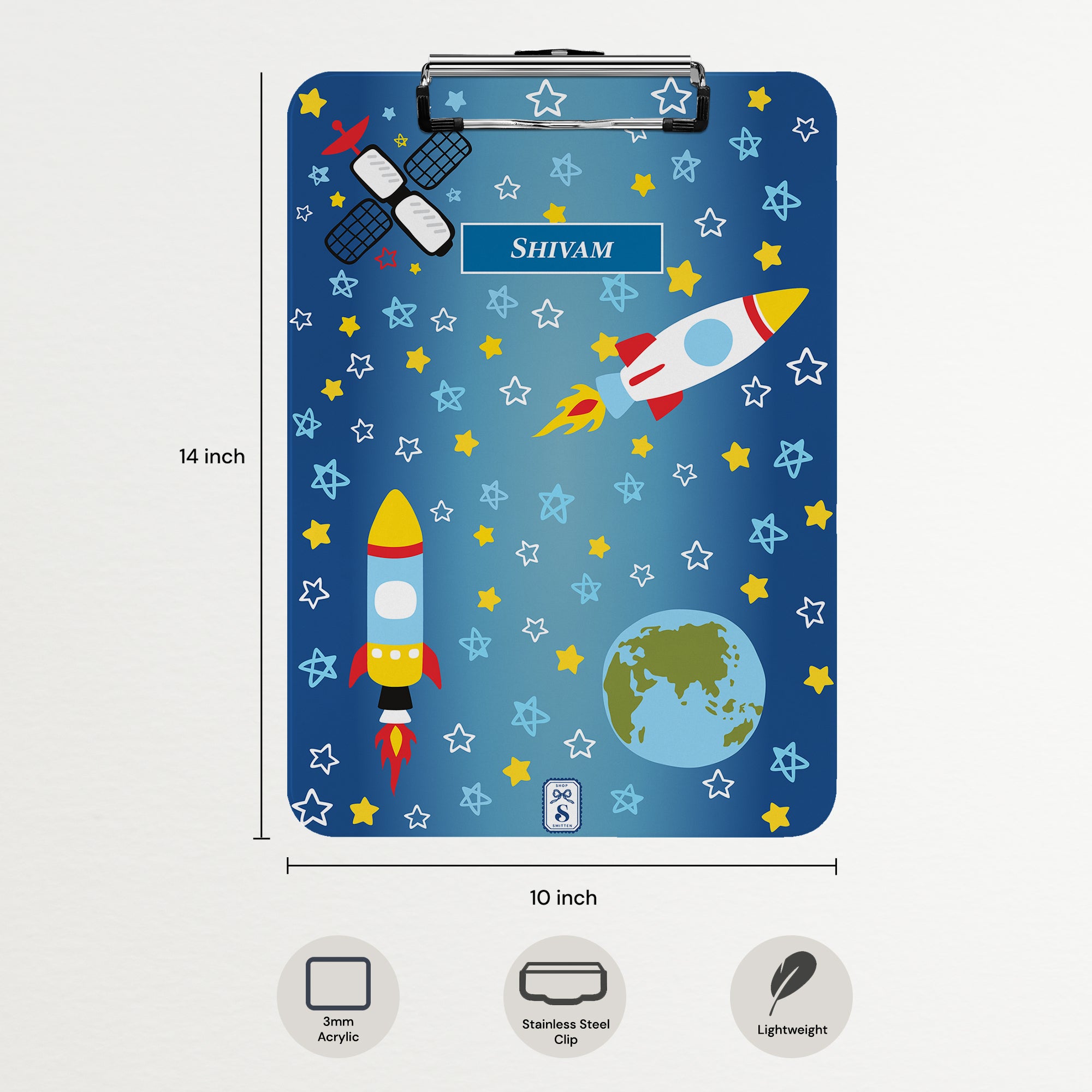 Space Satellites Clipboard