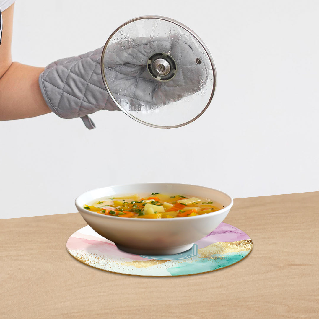 Gilded Strokes Trivet