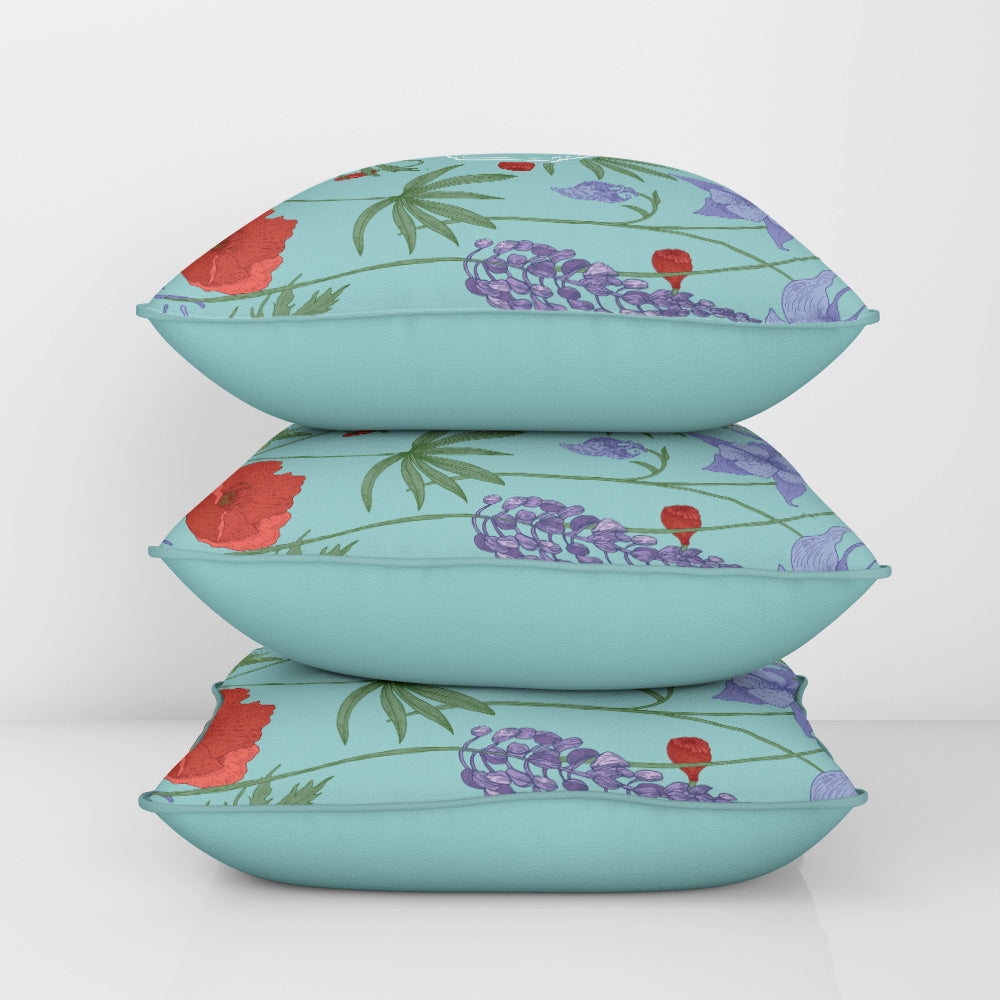 Scarlet Bloom Cushion Cover