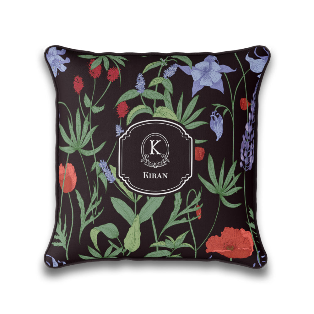 Scarlet Bloom Cushion Cover