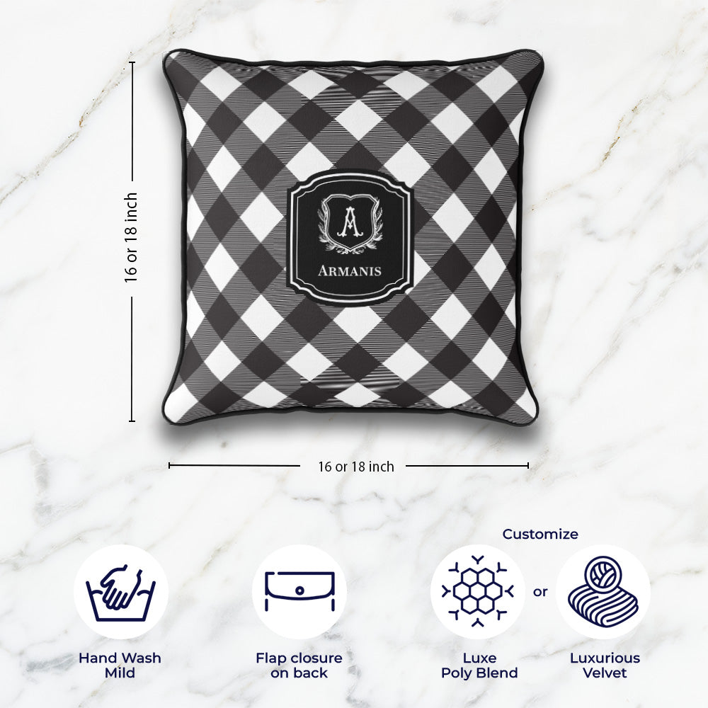 Gingham Cushion Cover