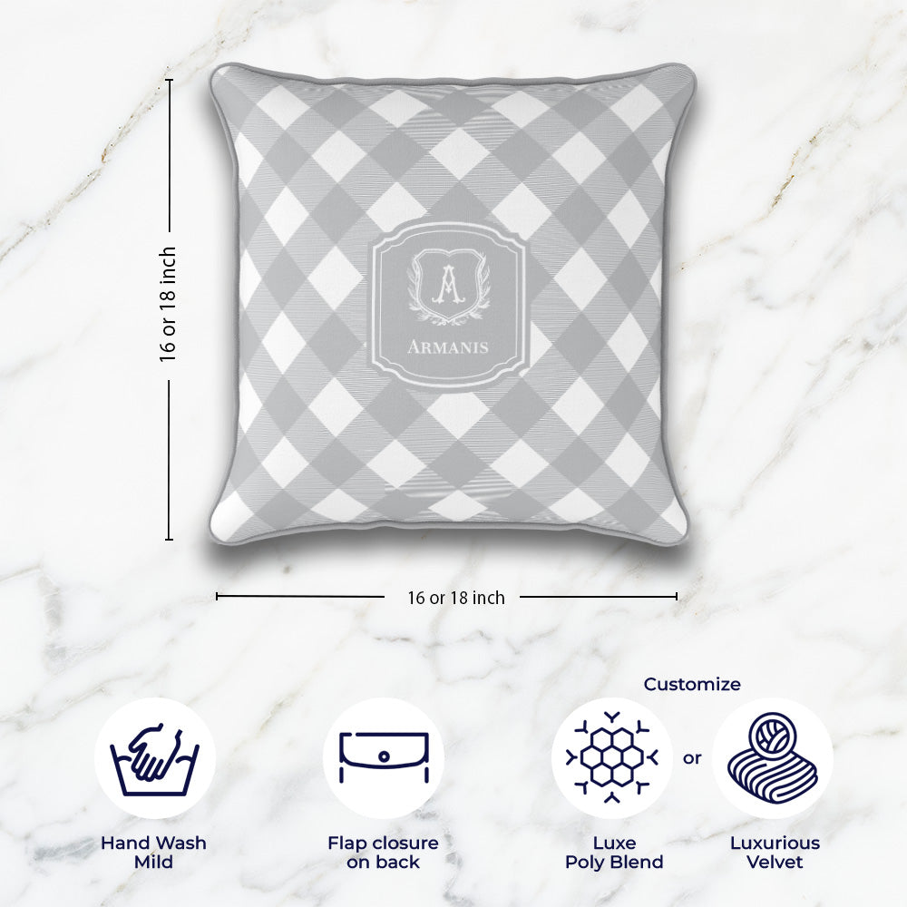 Gingham Cushion Cover
