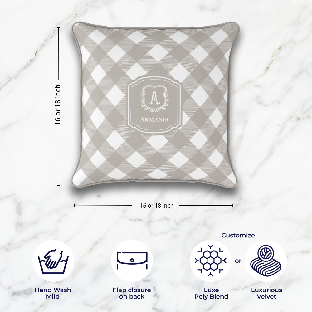 Gingham Cushion Cover