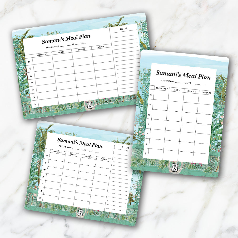 French Garden SerreFleurie Meal Planner
