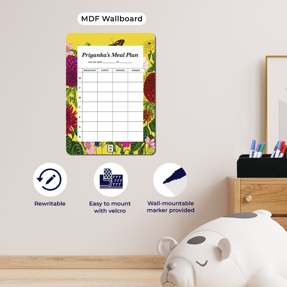 Floral Flutter Meal Planner