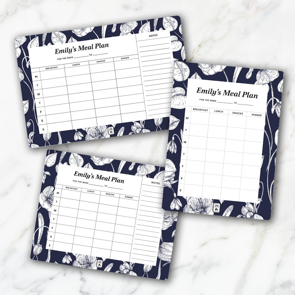 Ink Botanica Meal Planner