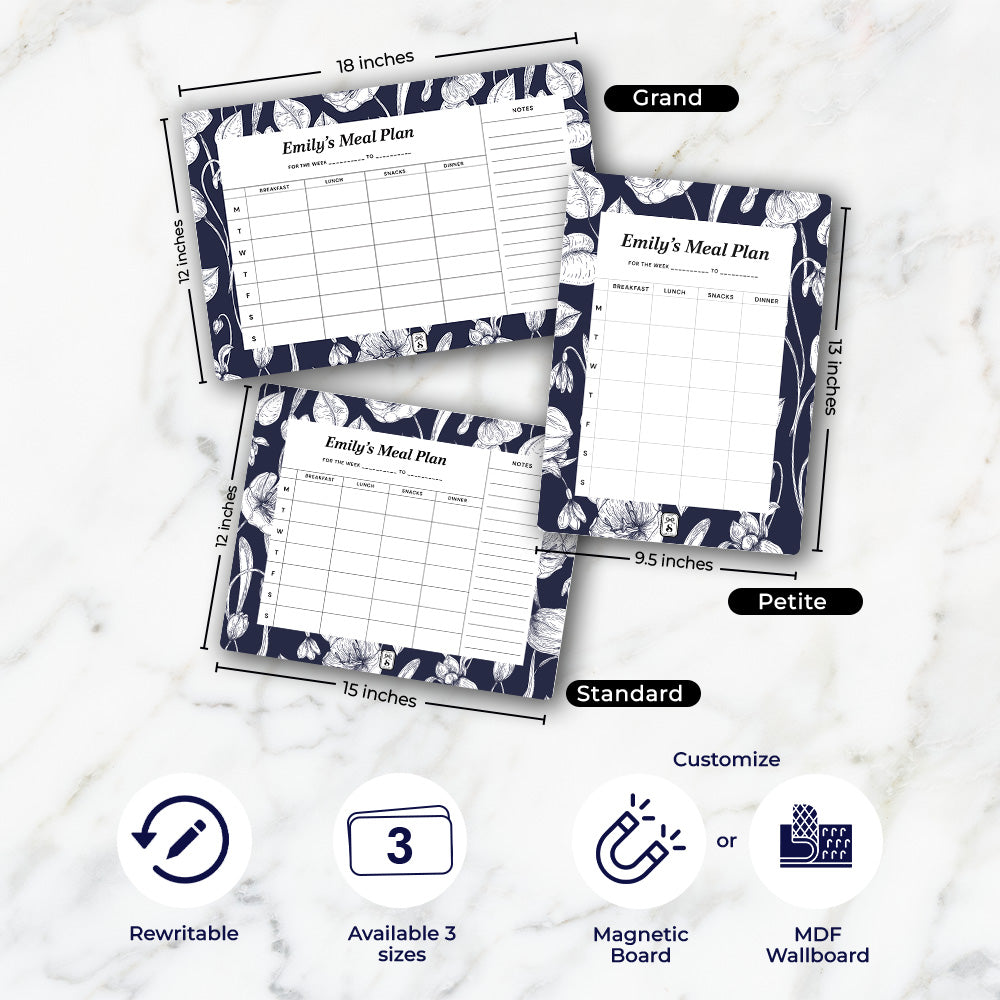 Ink Botanica Meal Planner