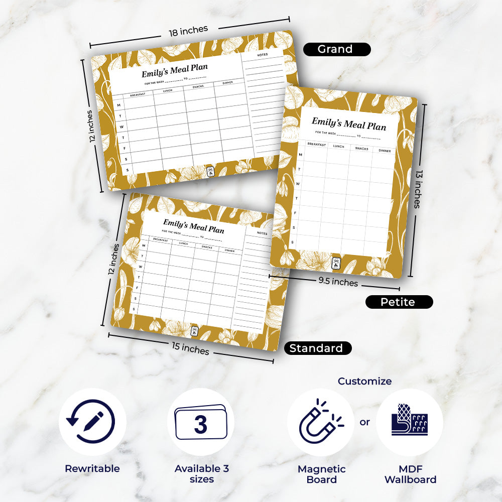 Ink Botanica Meal Planner