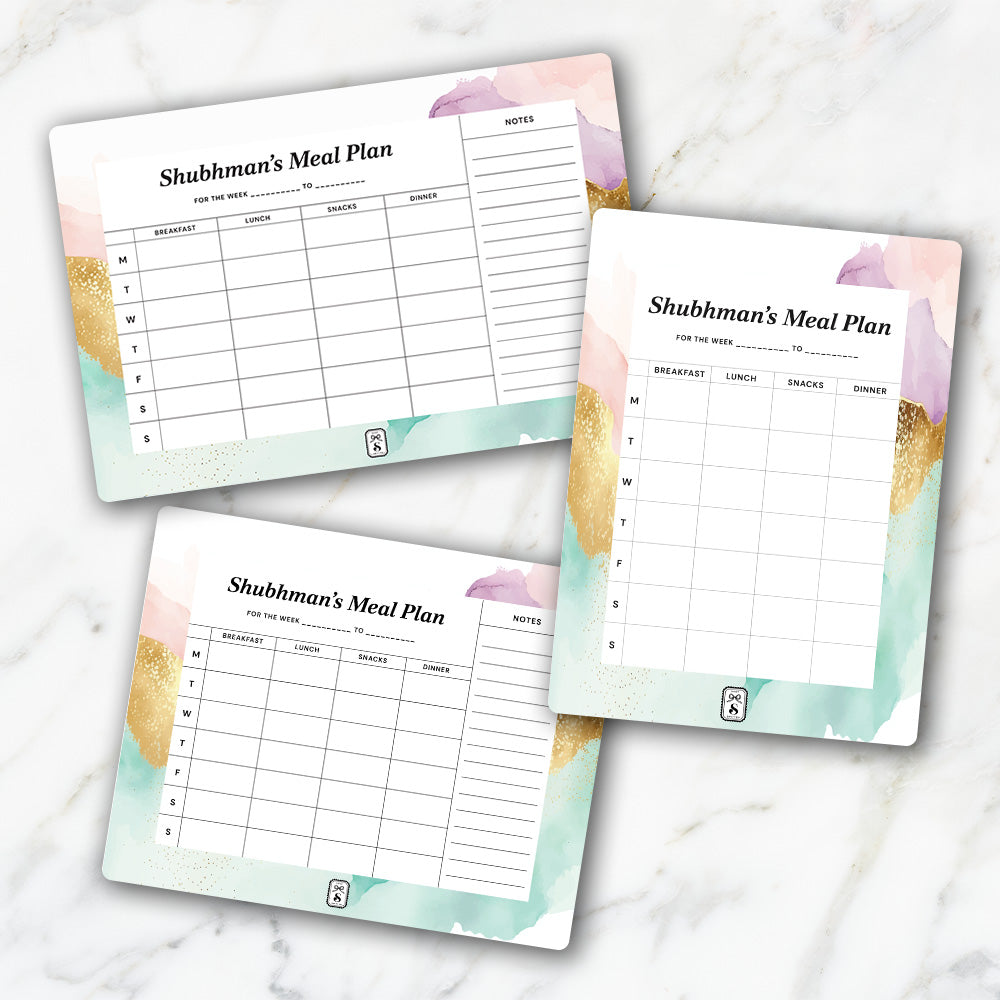 Gilded Strokes Meal Planner