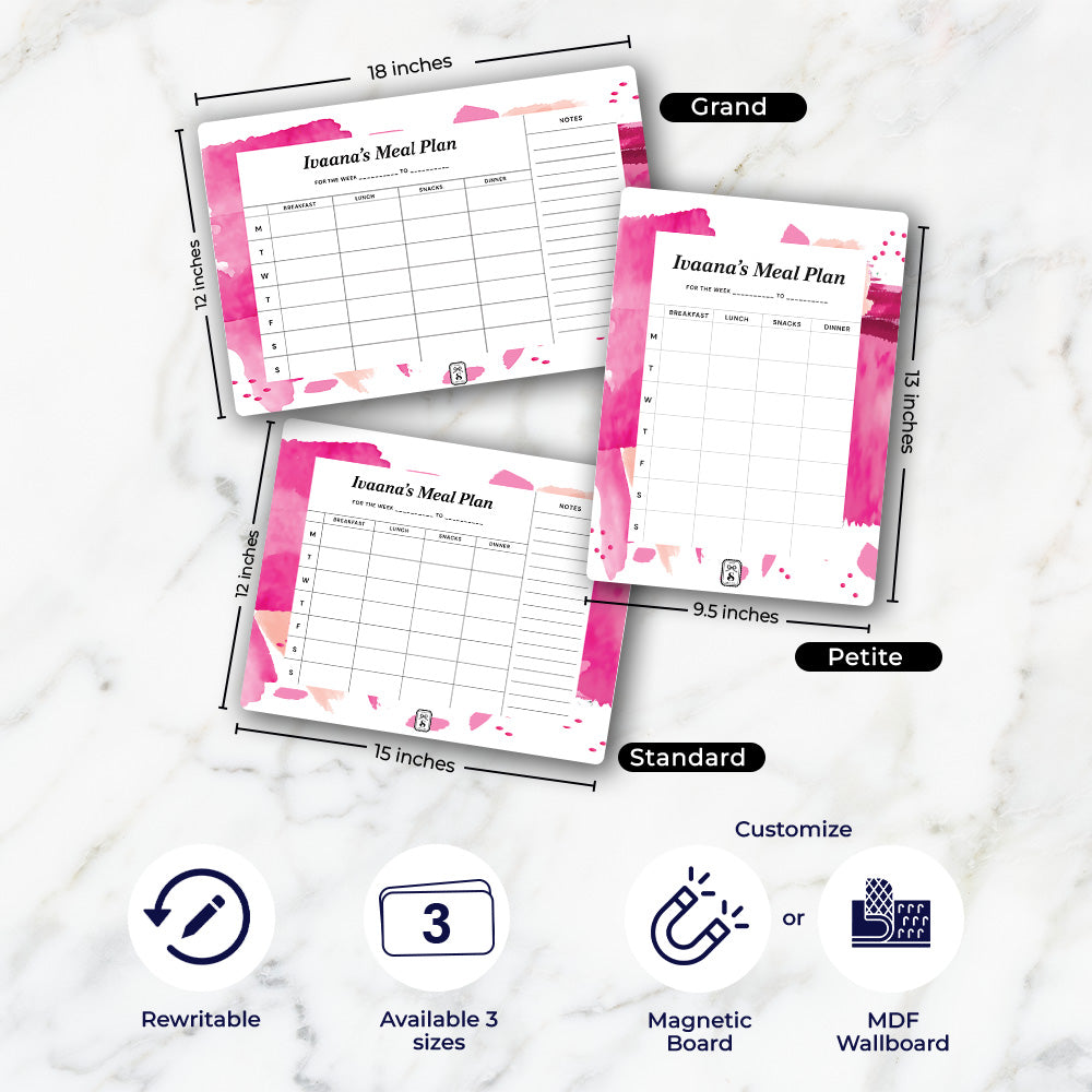 Whimsy Washes Meal Planner