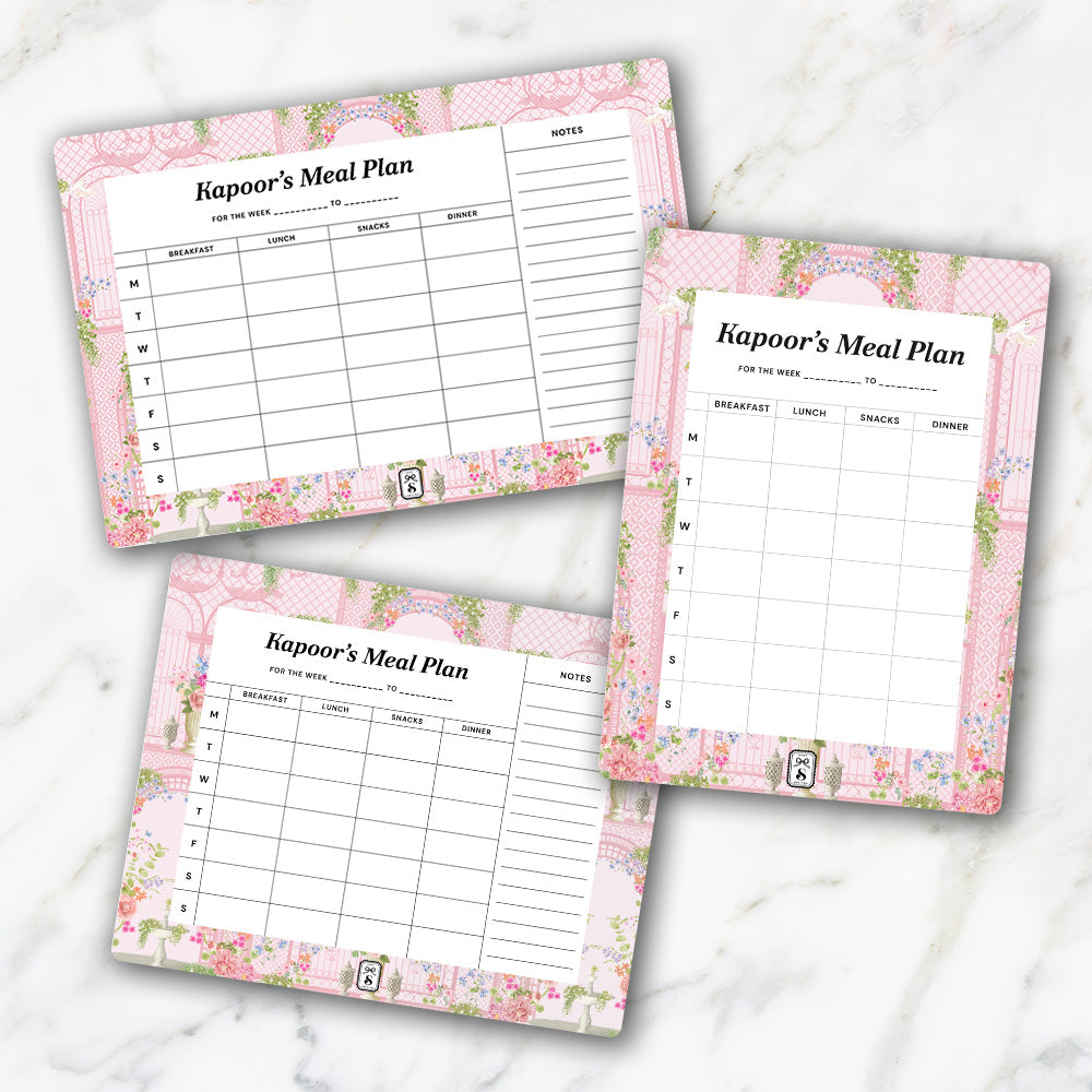 Secret Garden Meal Planner