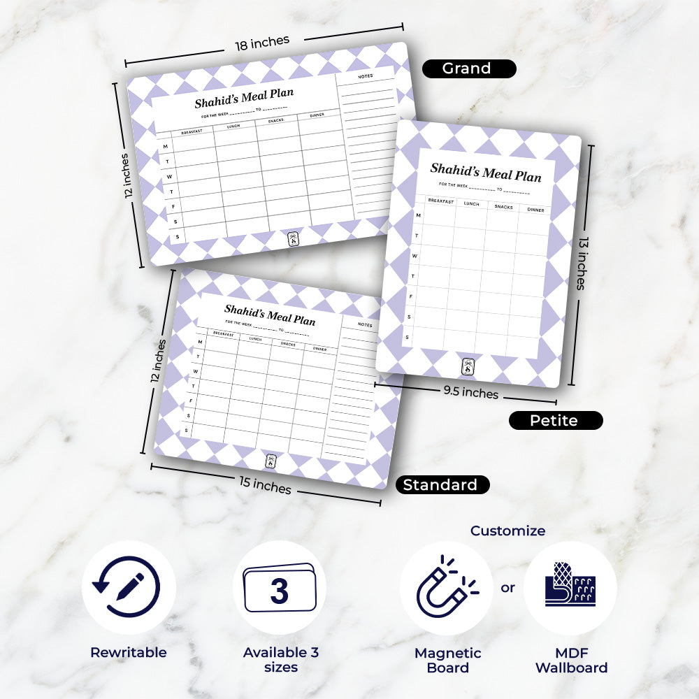 Checkered Meal Planner