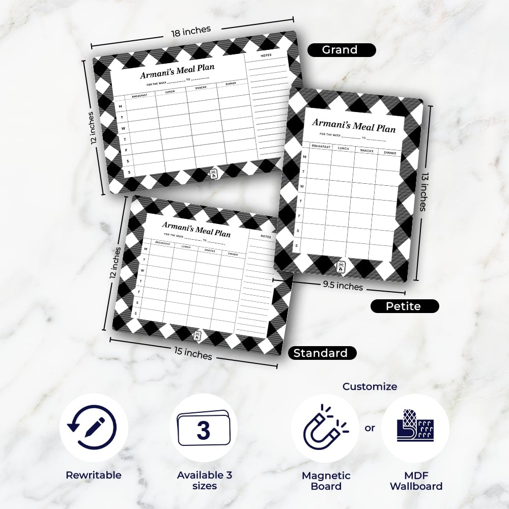 Gingham Meal Planner