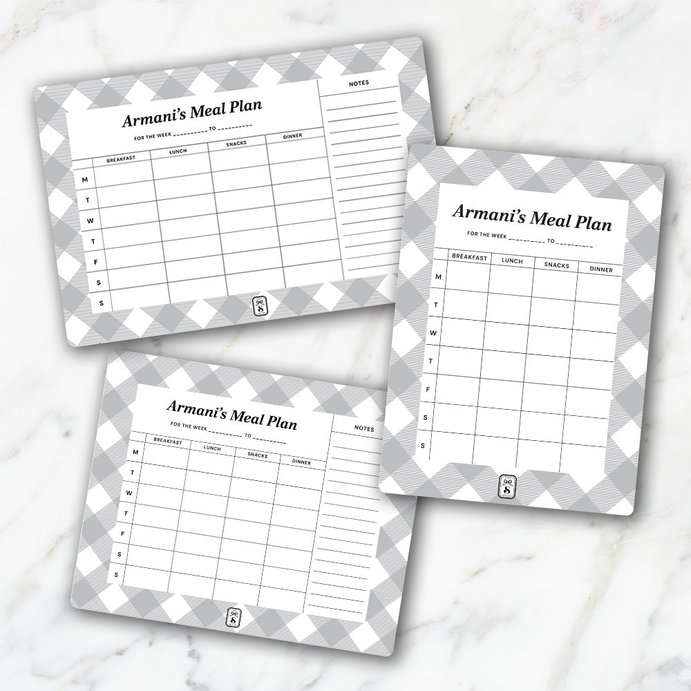 Gingham Meal Planner