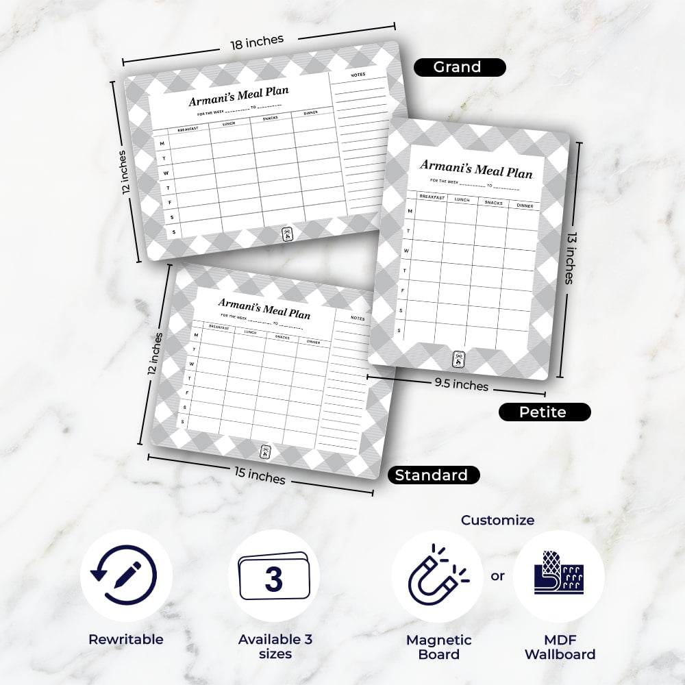 Gingham Meal Planner