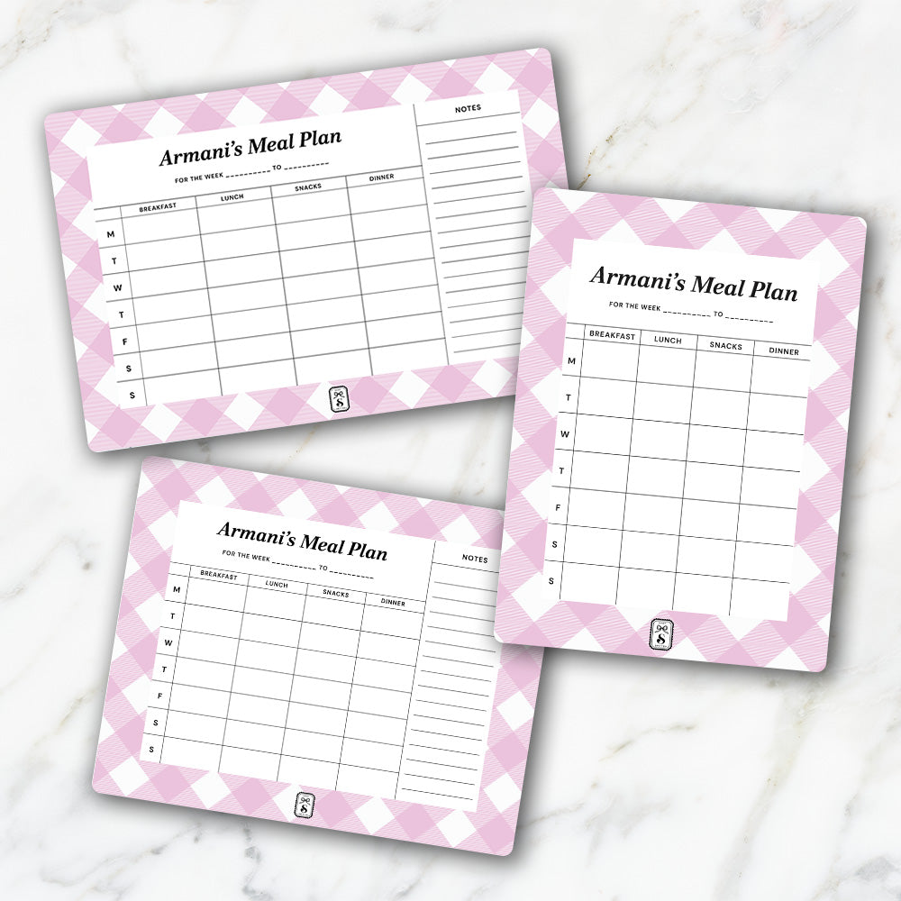 Gingham Meal Planner