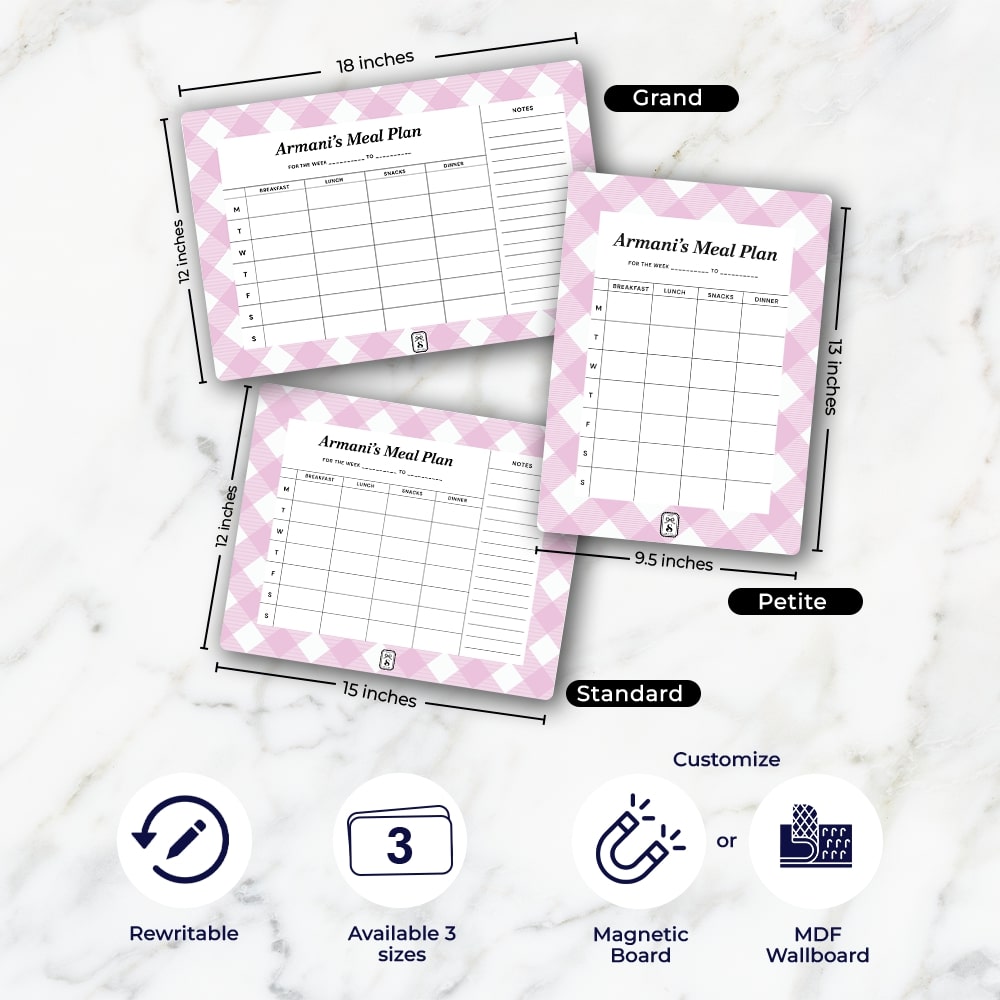 Gingham Meal Planner