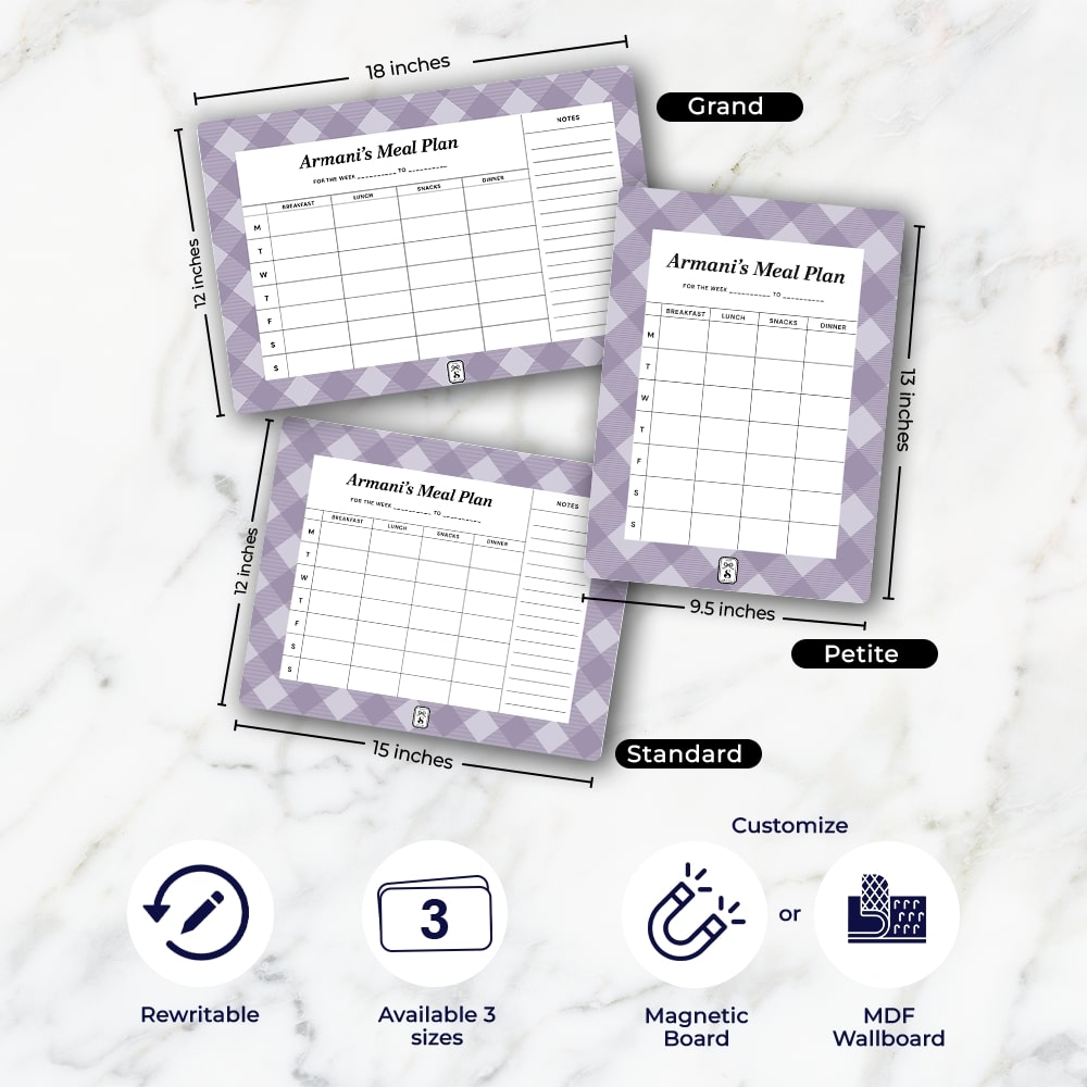 Gingham Meal Planner