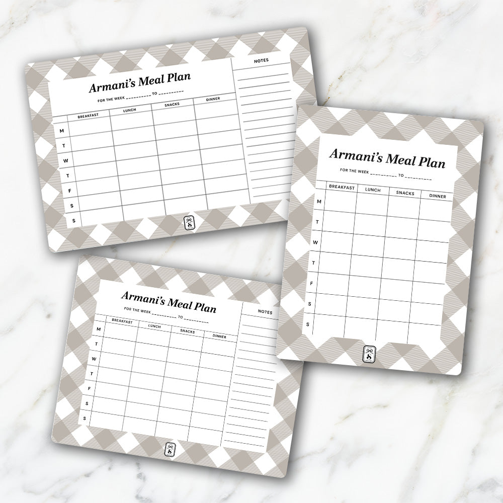 Gingham Meal Planner
