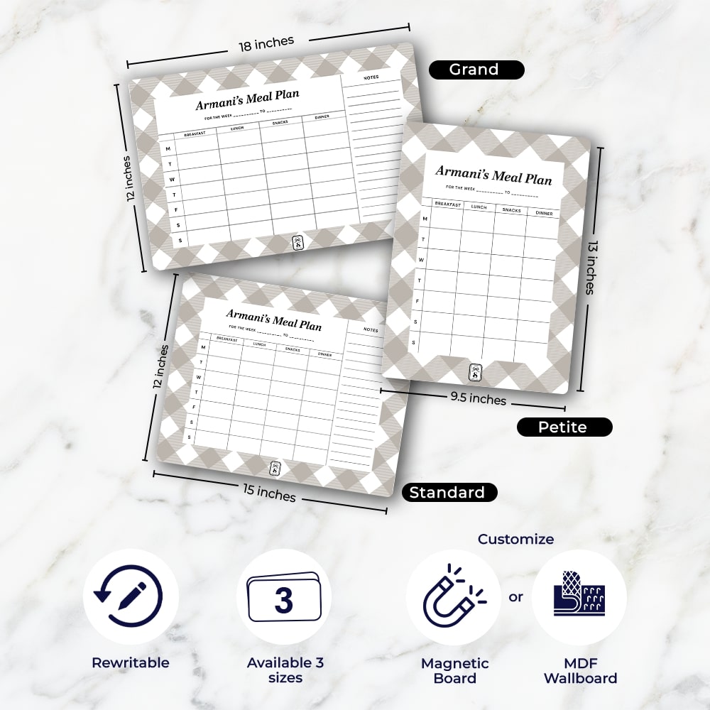 Gingham Meal Planner
