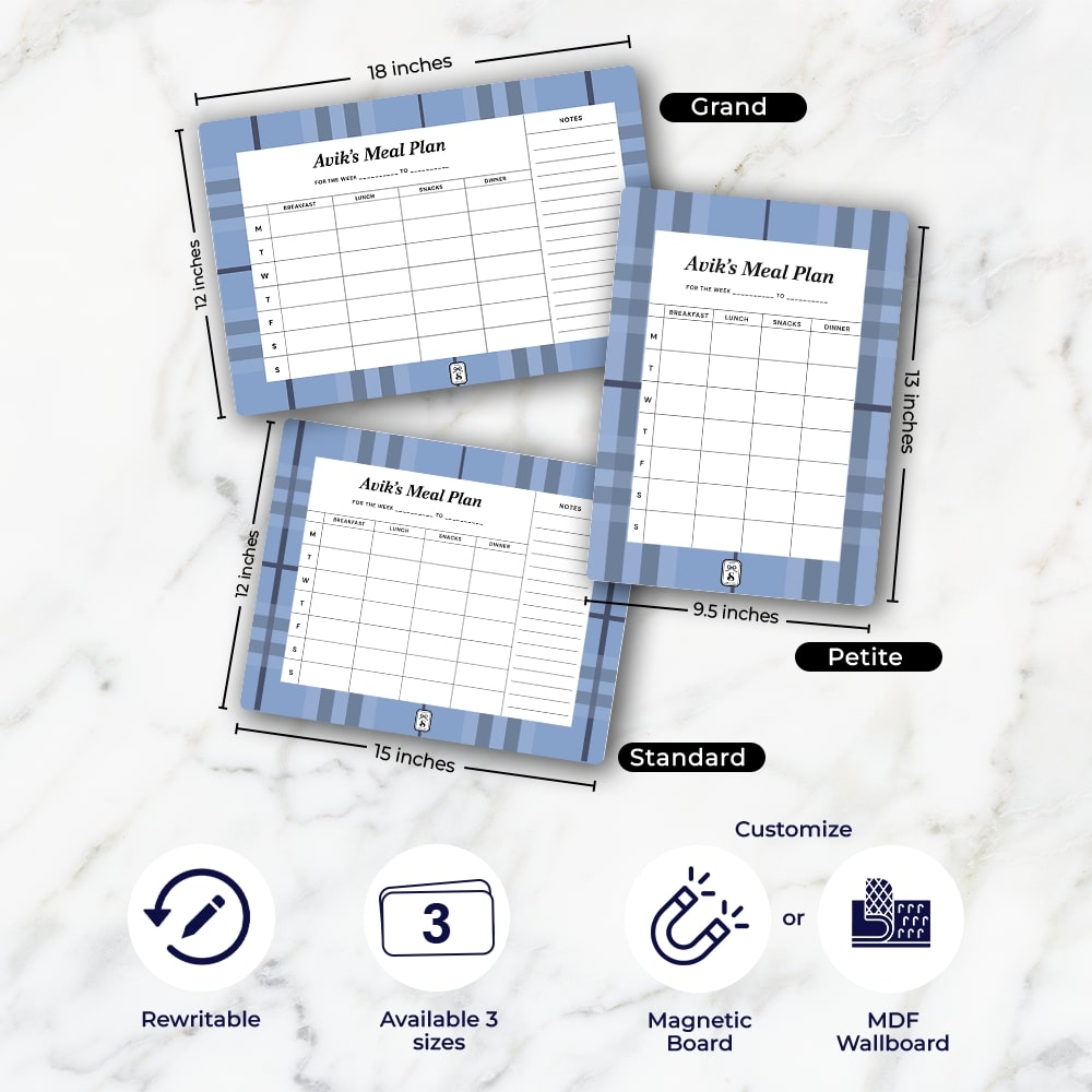 Plaid Meal Planner