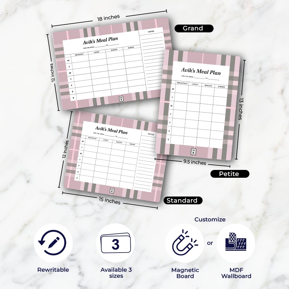 Plaid Meal Planner
