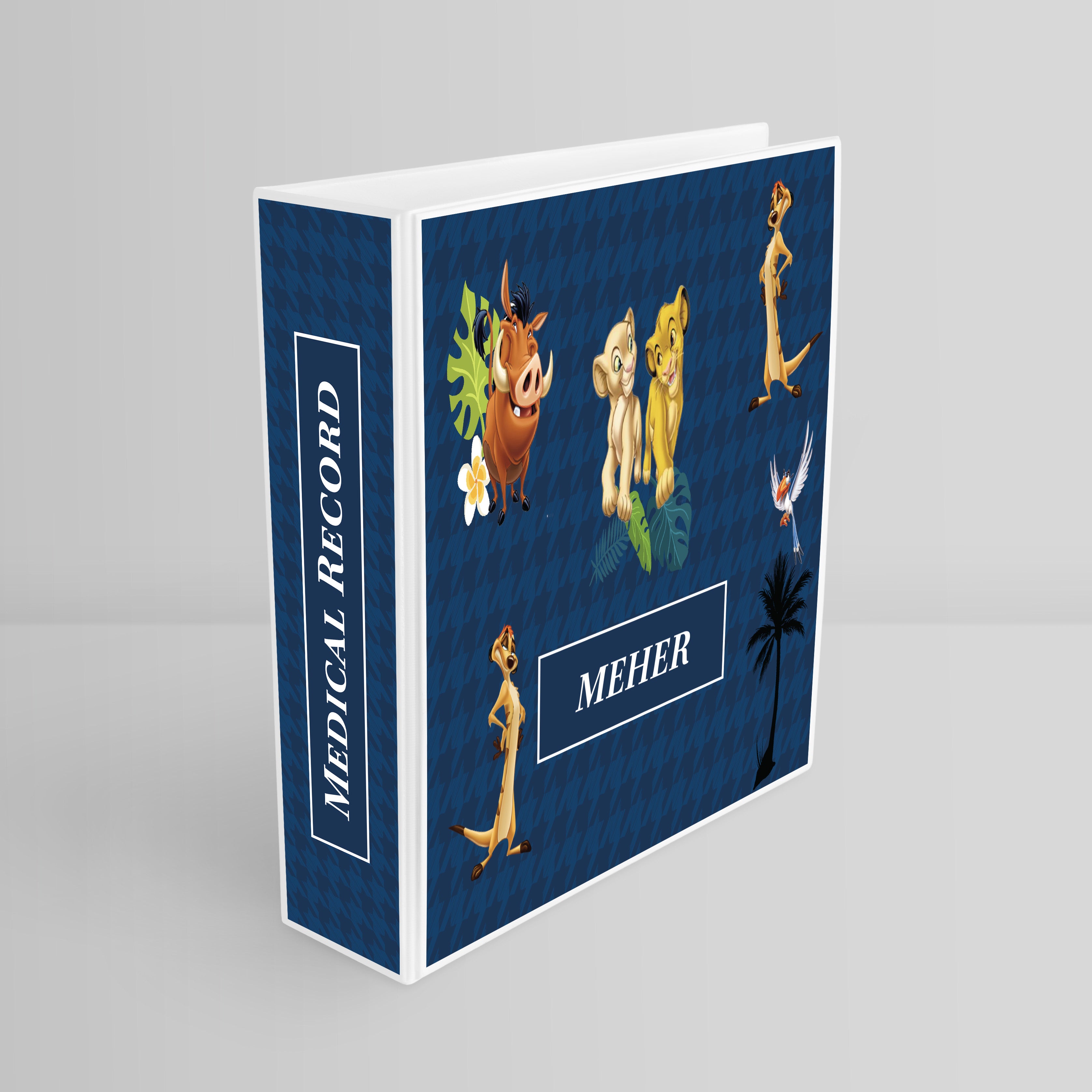 Baby Jungle King Binder File (kids)