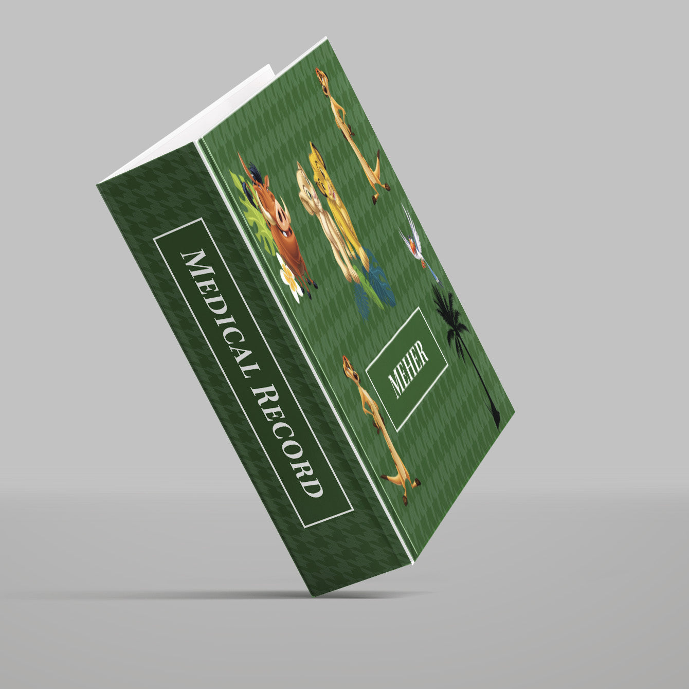 Baby Jungle King Binder File (kids)