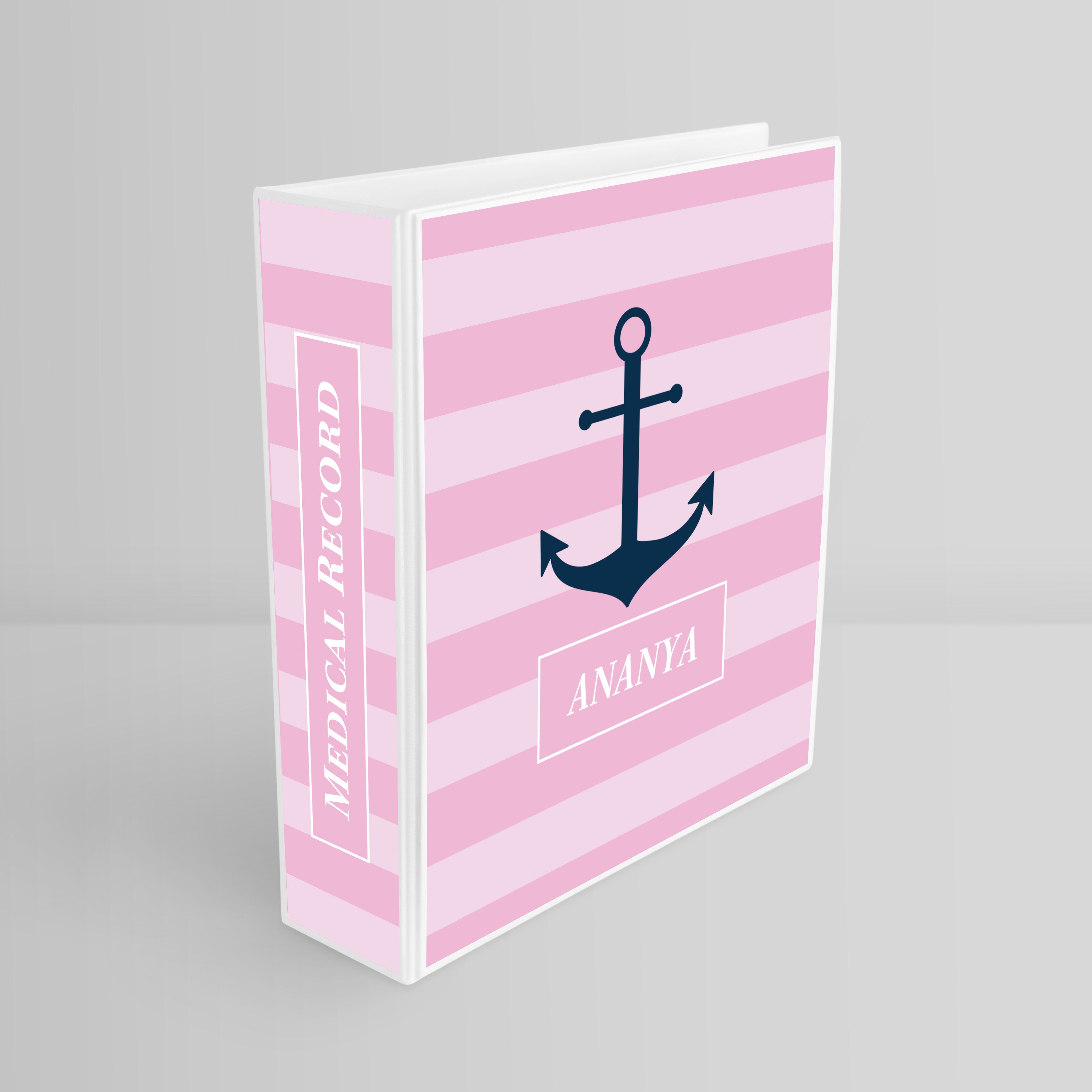 Nautical Anchor Binder File (kids)