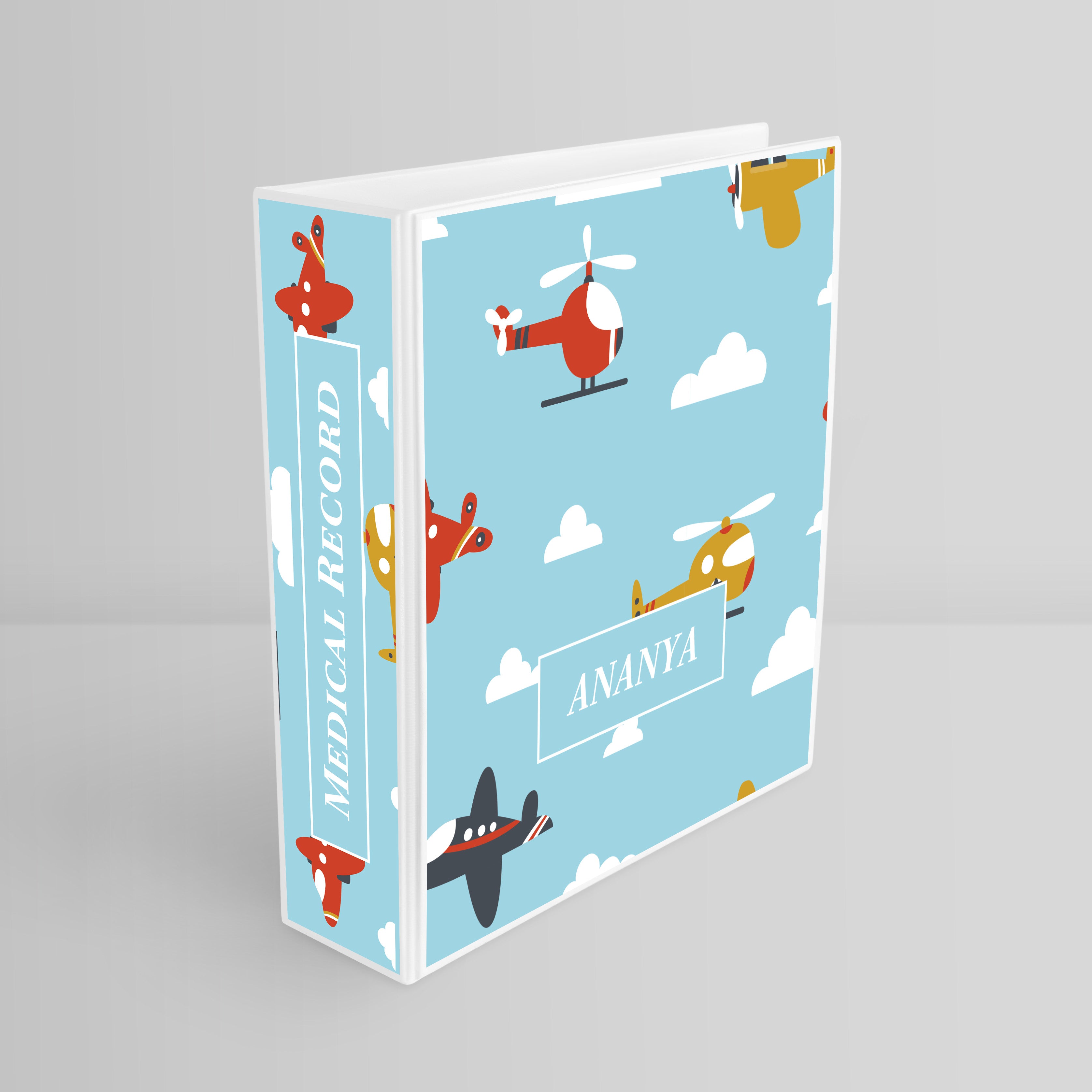 Airplane Skies Binder File (kids)