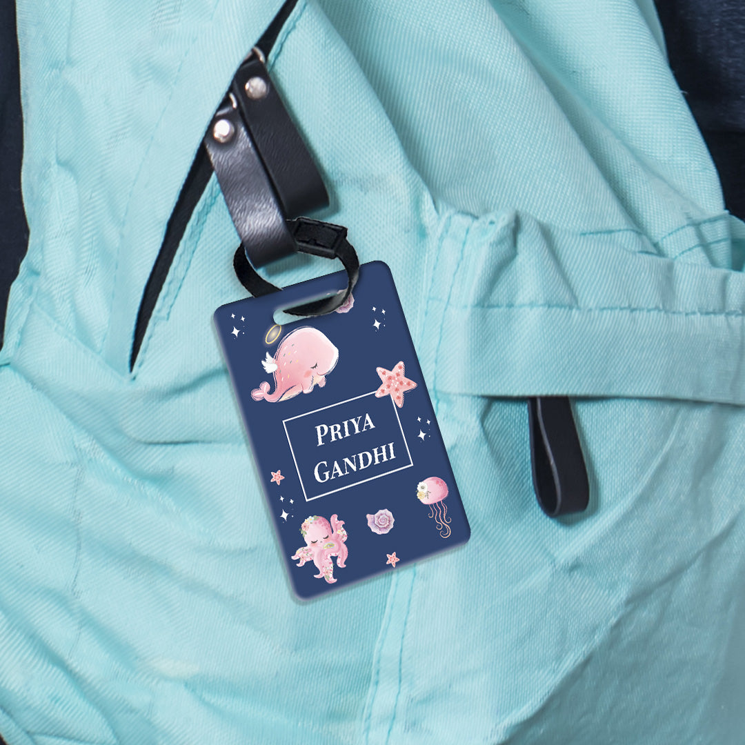 Blushing Underseas Bag Tag (kids)