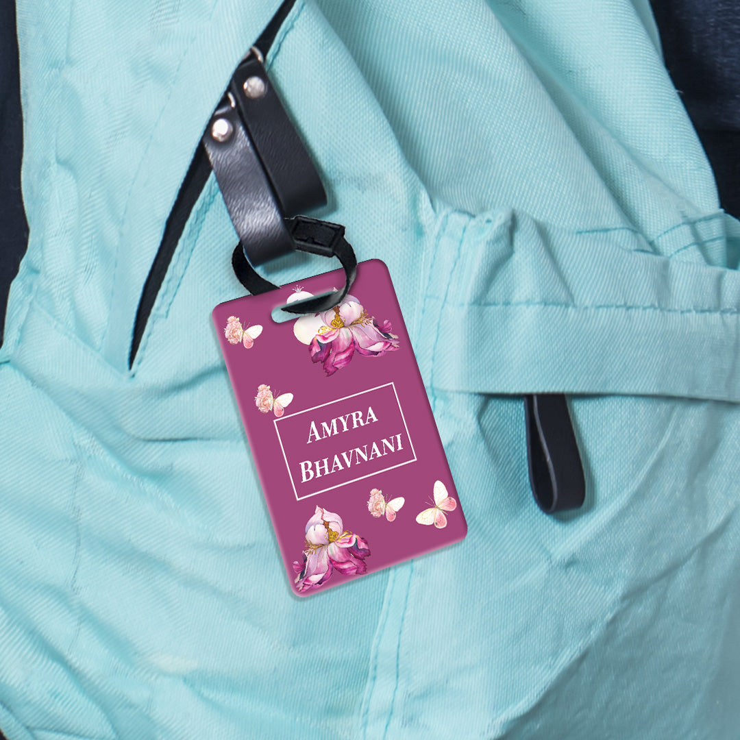 Butterfly Swan Blossom Bag Tag (kids)