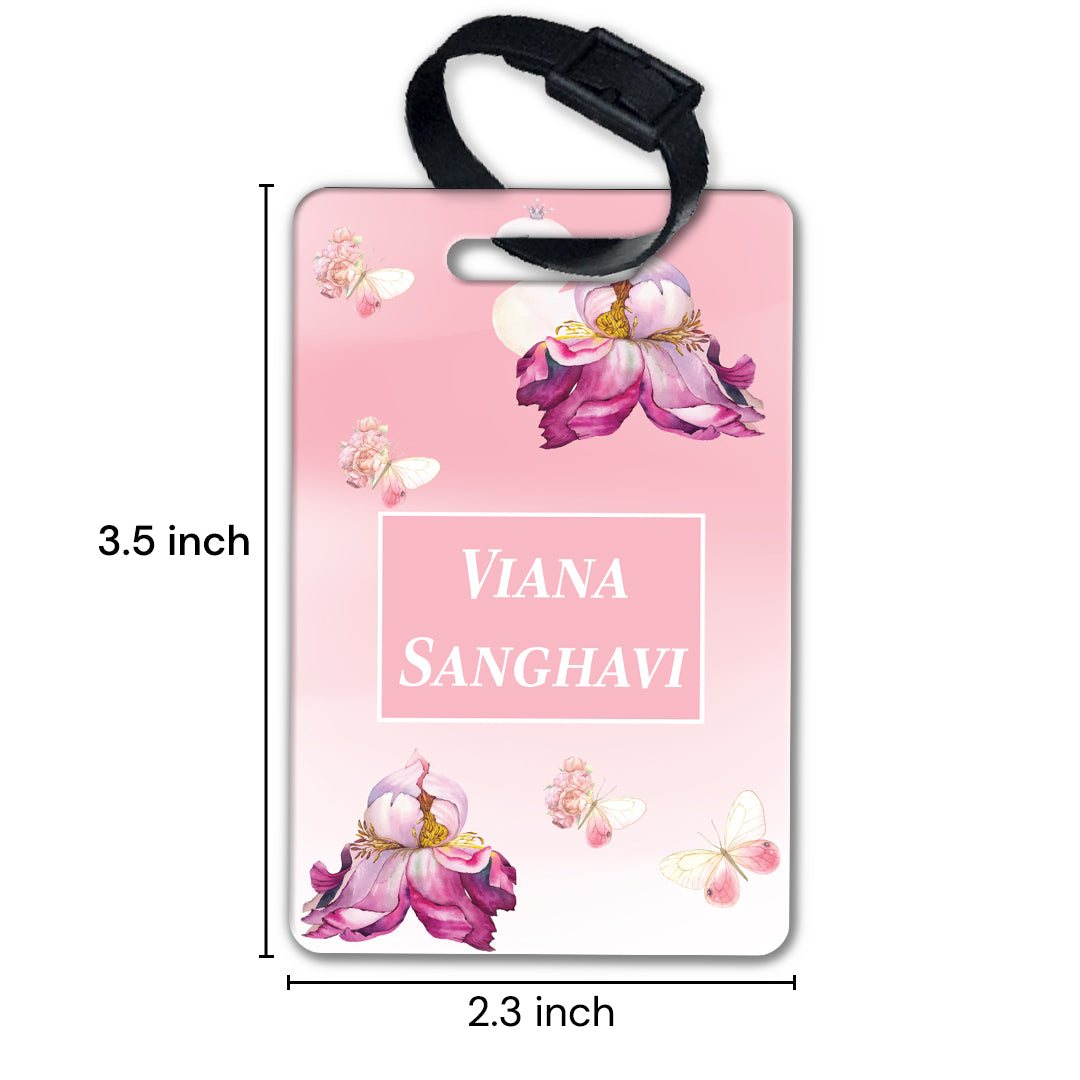 Butterfly Swan Blossom Bag Tag (kids)