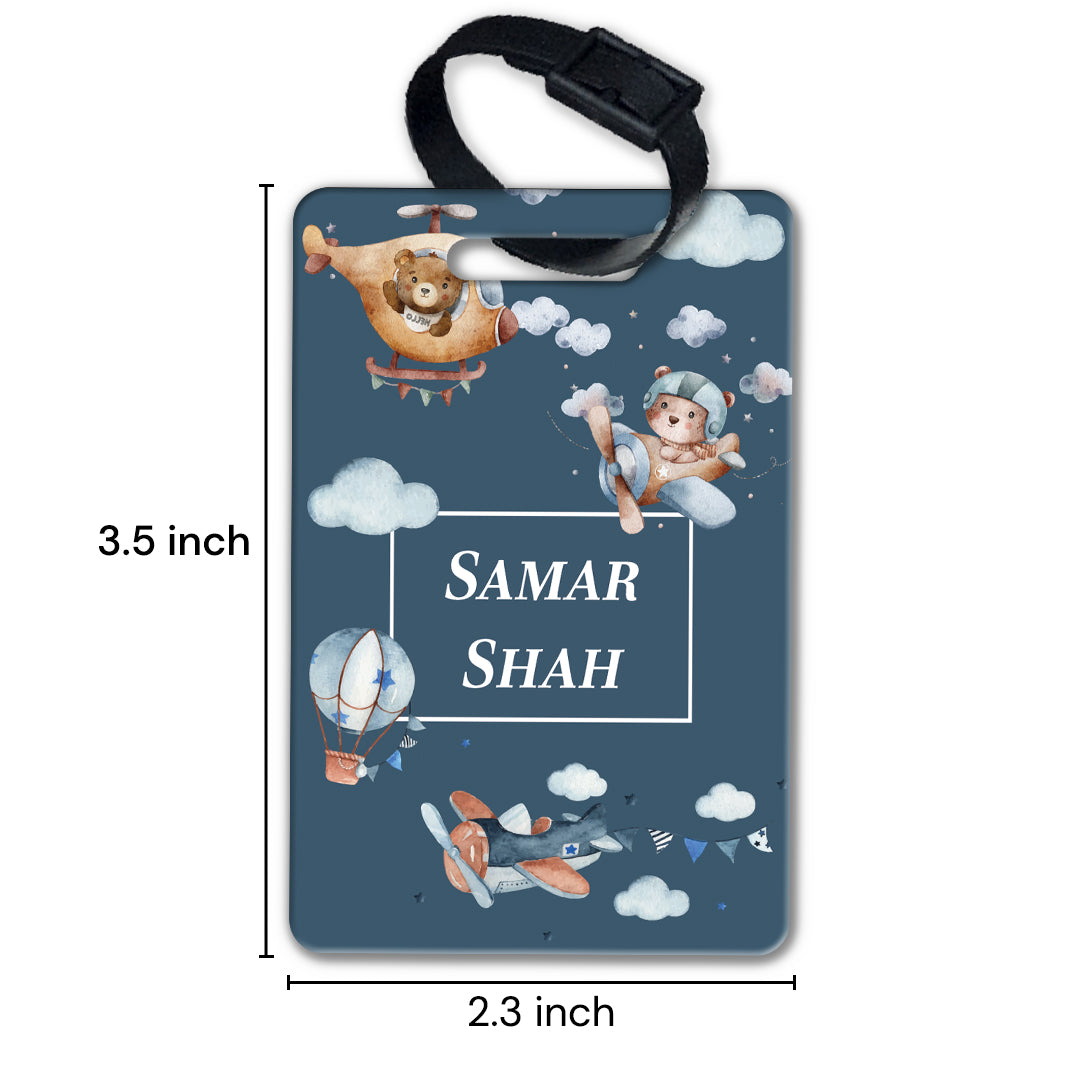 Teddy's Flight Bag Tag (kids)