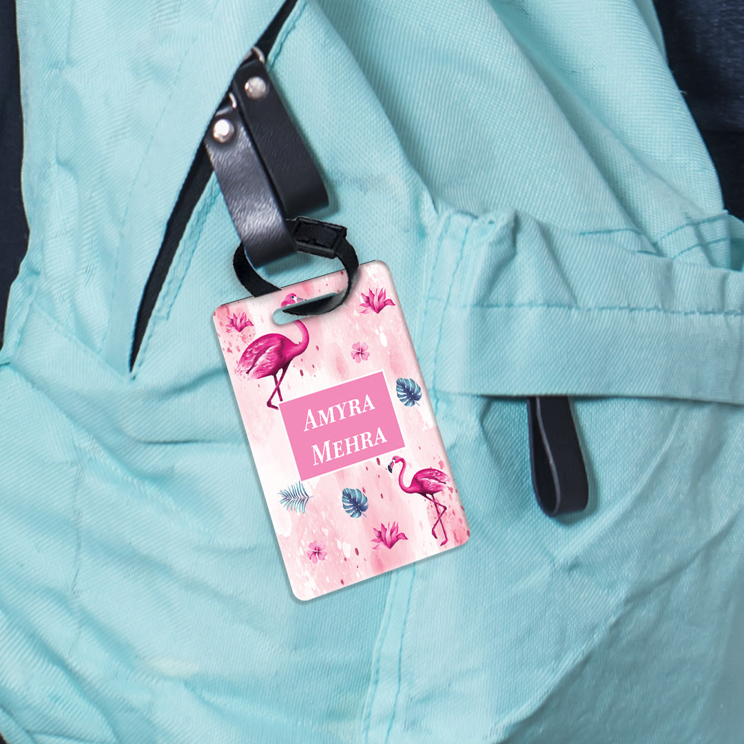 Flamingo Fiesta Bag Tag (kids)