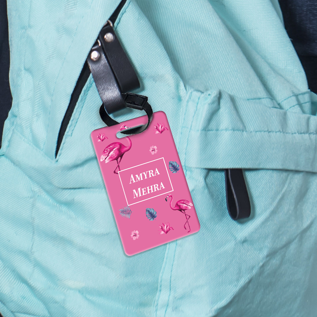 Flamingo Fiesta Bag Tag (kids)