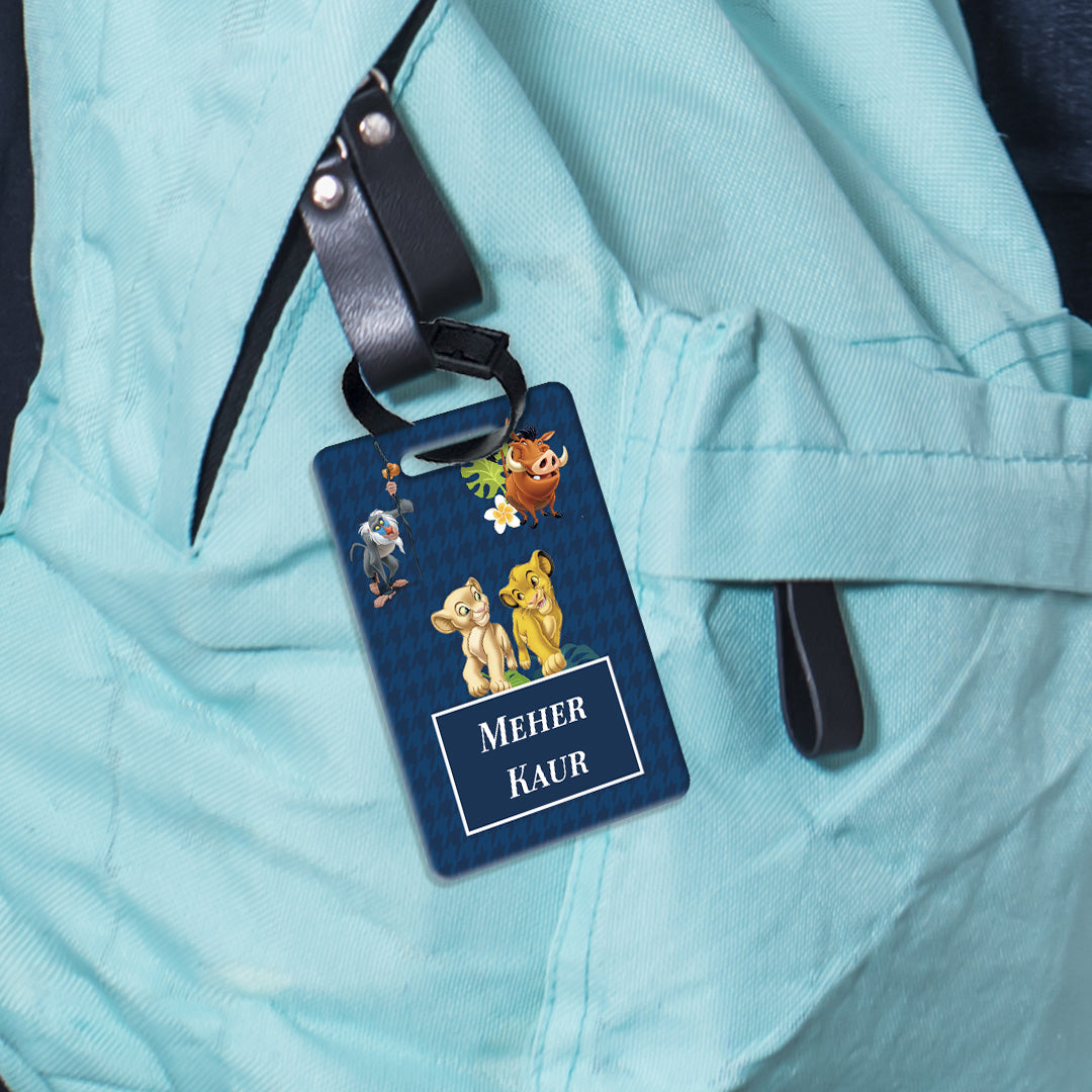 Baby Jungle King Bag Tag (kids)