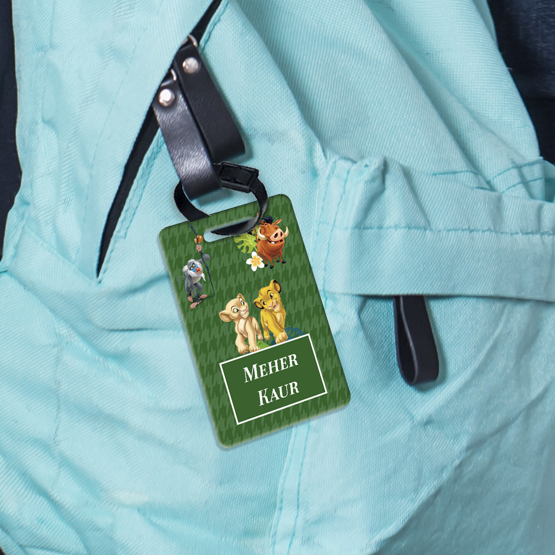 Baby Jungle King Bag Tag (kids)