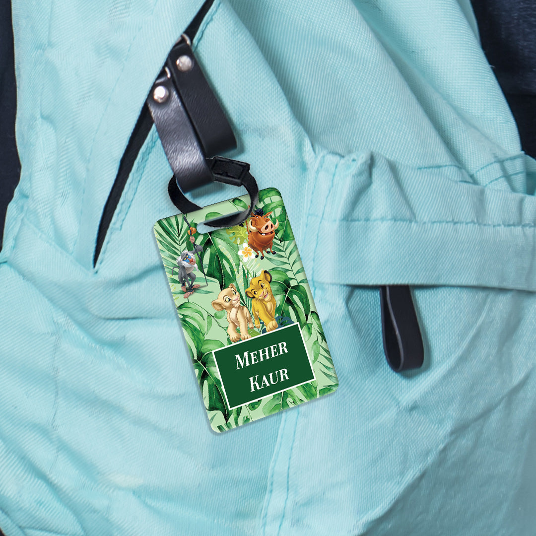 Baby Jungle King Bag Tag (kids)