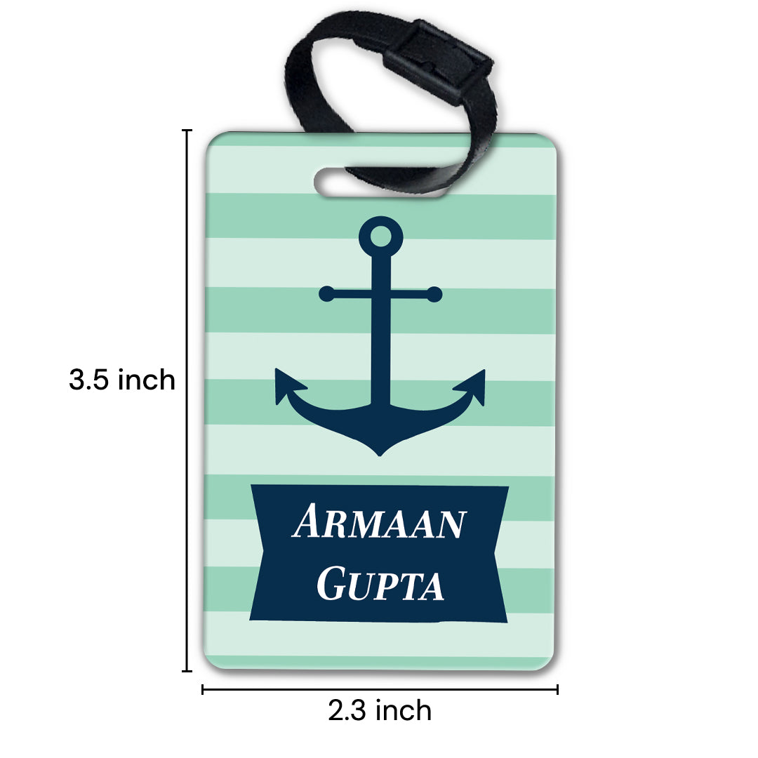 Nautical Anchor Bag Tag (kids)